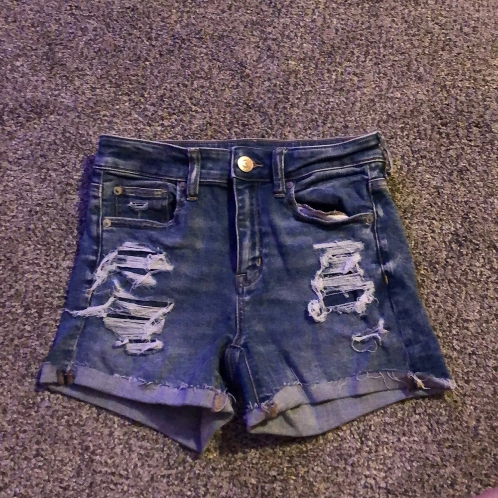 American Eagle high waisted jean shorts